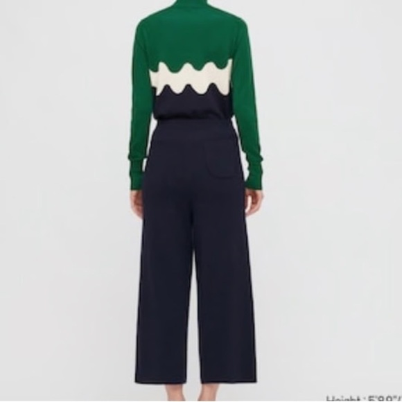Marimekko x Uniqlo black wool knit wide leg culottes - Small - Picture 2 of 6